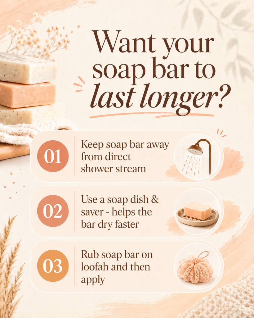 TIPS TO AMP YOUR SOAP GAME SO THE SOAP BAR LASTS LONGER!
